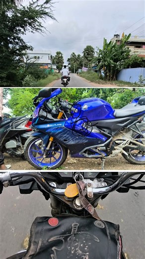 😕 Miss you my blue berry😥 lovers like and subscribe or comment pannuga #r15v5 Yamaha 😥
