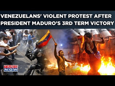 Venezuela Riots: Angry Protesters Hit Street| Bike Rallies, Arson Over Maduro's Win| Dramatic Video