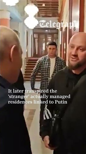 Putin fakes a street chat for cameras as he's too paranoid to meet strangers