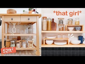 small rental kitchen aesthetic hacks & diys
