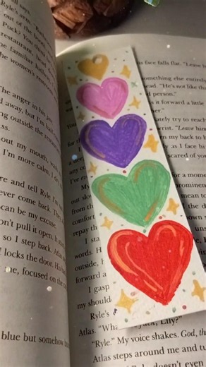 Cute Heart Bookmark Idea 💖📚#trend #viral #explore #heart #bookmark