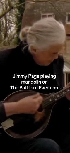 Jimmy Page playing mandolin on The Battle of Evermore