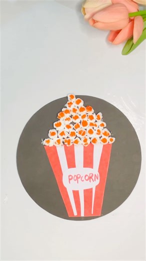 Easy Diy popcorn craft ideas | paper craft ideas #shorts #trending #ytshorts #craft #viral #art #diy