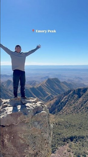 Emory Peak in Big Bend National Park is an epic hike! 🙌 #hiking #nationalpark #bigbend