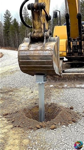Watch This Excavator Work Like a Hydraulic Press! 🤯 #shorts