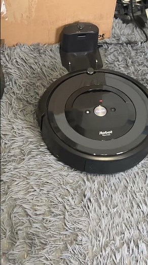 Roomba e5 finishing a job