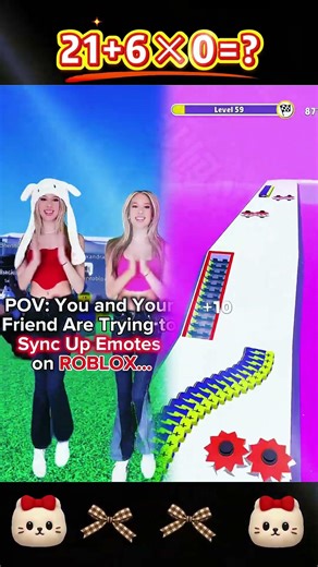 POV You & Your BFF Trying To SYNC UP EMOTES On ROBLOX