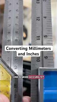 How to Convert MM and Inches in Seconds