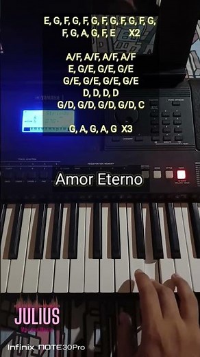 Amor Eterno/ Easy Piano 🎹 #amoreterno #tutorial #pianist
