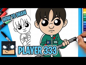 How to Draw Player 333 | Squid Game - Videos For Kids