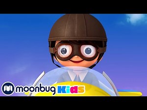 Song About Planes! Little Baby Bum! Learn | ABC 123 Moonbug Kids | Fun Cartoons | Learning Rhymes