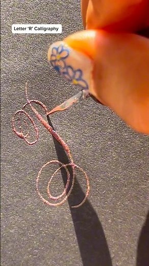 Letter ‘R’ Calligraphy Tutorial