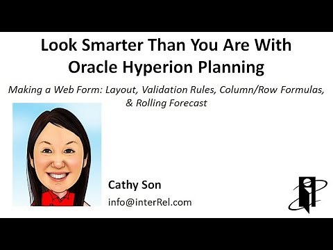 Making a Hyperion Planning Web Form