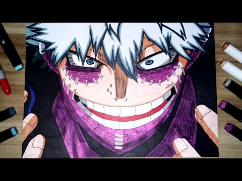 Drawing DABI - My Hero Academia | Easy anime drawing | @AnimeDrawHolic