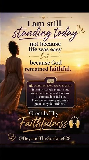 I Am Still Standing Because God Stayed Faithful 🙌 | Christian Motivation | KJV