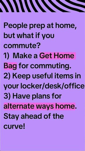 3 Must-Know Commuter Prep Tips: Get-Home Bag, Work Stash & Routes! 🚗🛡️ (2025)