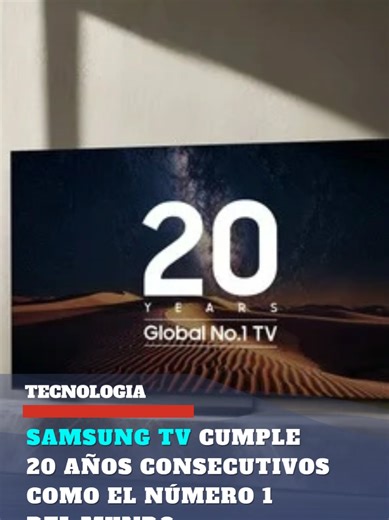 #UltimaHora 10Mar 🆕🌐| Samsung TV cumple 20 años consecutivos como el número 1 del mundo https://www.mscnoticias.com.ve/2026/03/samsung-tv-cumple-20-anos-consecutivos-como-el-numero-1-del-mundo/ #SamsungElectronics #Qled #SmarTV #creatorsearchinsights