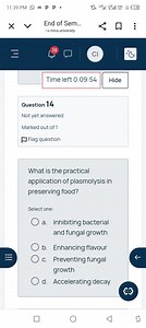What is the practical application of plasmolysis in preserving ... | Filo