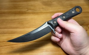 【4K】微技术 SBK 签名系列 DLC处理 碳纤手柄 Microtech SBK Signature Series DLC Borka SBK