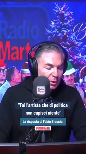 Radio Marte | @fabiobresciaofficial risponde senza peli sulla lingua a un ascoltatore. #fabiobrescia #politica #radio | Instagram