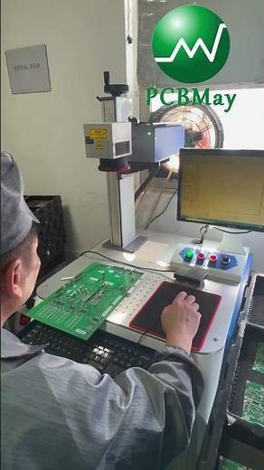 🚀 Laser-Printed QR Codes on PCBs – Fast, Clean & Precise! | PCBMay