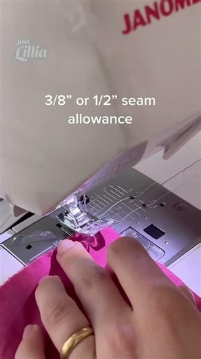 Sewing Straight Stitches with Janome Maker Lillia