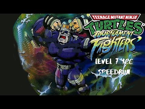 Teenage Mutant Ninja Turtles: Tournament Fighters CE (SNES) - Rat King (Level 7) 1CC Speedrun 15:26
