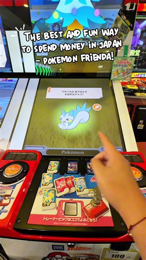 A must play in #japan is #pokemon #pokemonfrienda which is the new version of #pokemonmezastar #mezastar this is me trying to catch them!