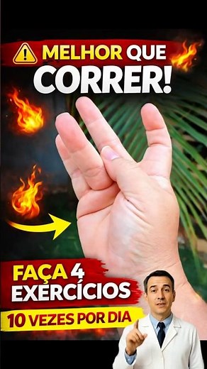 Faça Este Exercício com os Dedos e Veja o Que Acontece com Seu Corpo #saude #exercicio #shorts #dica
