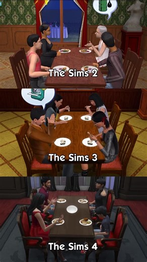 OnlyAbiDoang on Instagram: "Comparing animations between The Sims 2, 3, & 4: Eating Together. Which one do you prefer? #Sims #sims4 #thesims #thesims4 #simstagram #eapartner #simstagrammer #simslife #simsta #sims4life #sims4gameplay #sims4game #simstips"