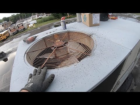 Old York Condenser Fan Motor & Capacitor Replacement