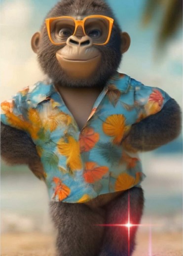 Naky the Cute Monkey's Delightful Dance