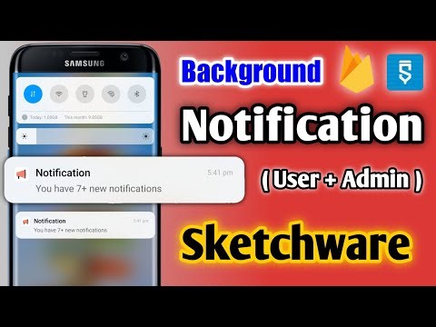 Background Push Notification In Sketchware | How To Make Notification In Sketchware ( User + Admin )