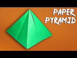 How To Make a Paper Pyramid Easily - DIY Paper Crafts