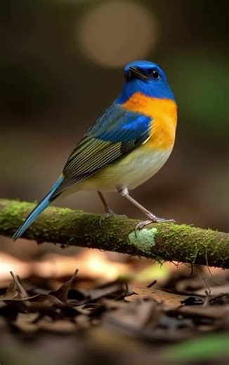 Tickell’s Blue a small passerine birds, Native to Asiana and sub continents…#tickell #asiana。