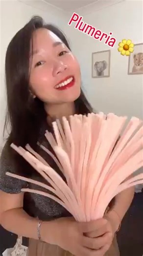 How to make a Plumeria. It s lovely and colorful flower #diy #flowers #boutique #handmade #giftideas