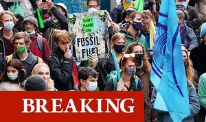 COP26: Extinction Rebellion protesters march through Glasgow