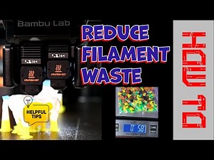 Reducing Filament Waste in Multicolor 3D Prints - Bambu H2D and Rodin