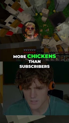 Minecraft Player's Chicken Challenge: Ryan 3000! #shorts