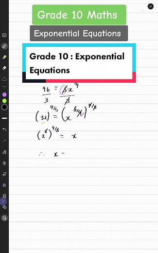 Solving Exponential Equations for Grade 10 Students