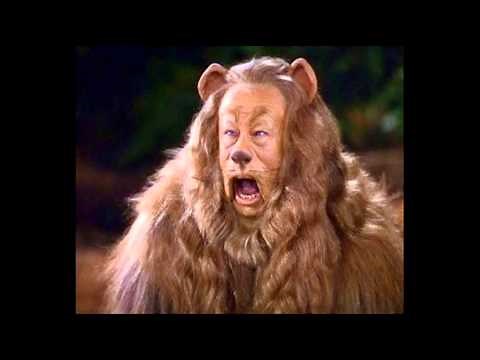 Cowardly Lion crying