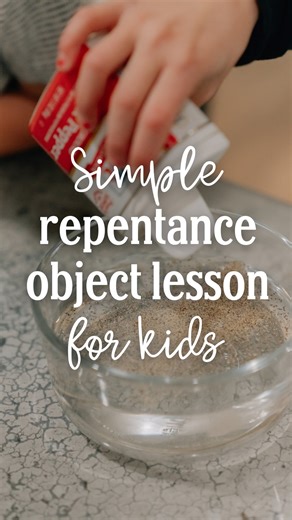 Come Follow Me FHE | LDS Activities & Lessons on Instagram: "What if teaching your kids Come, Follow Me felt SIMPLE and fun? This repentance object lesson makes it possible! Try this with your kids and see how trying lessons at home the CFM FHE way helps principles like repentance really stick! This would be great to use at home or in primary! ✅Tap the ribbon and save this idea for later! #objectlesson #repentance #jesus #comefollowme #churchofjesuschrist #primaryteacher #homeschool"
