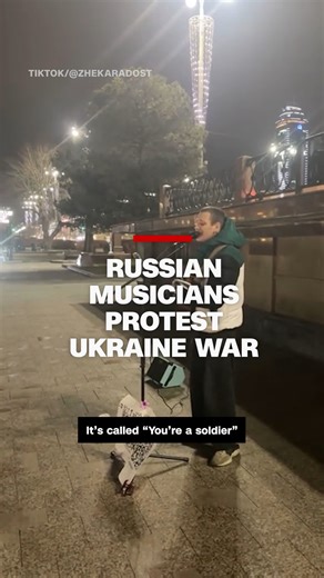 Some Russian musicians are staging defiant performances on streets across Russia, singing lyrics banned by the Kremlin and protesting the war in Ukraine. The seemingly growing trend was sparked when 18-year-old singer Diana Loginova was arrested after a concert in St. Petersburg. | CNN International
