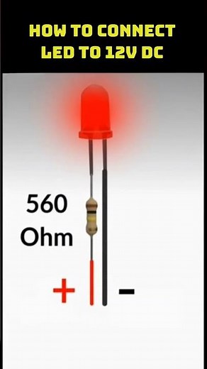 connect led to 12v battery,