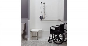 62⅝" x 38¼" Freedom ADA Roll In Shower (Center Drain)