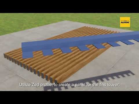 Ventilated Fin Louvers Installation Video | Alstone