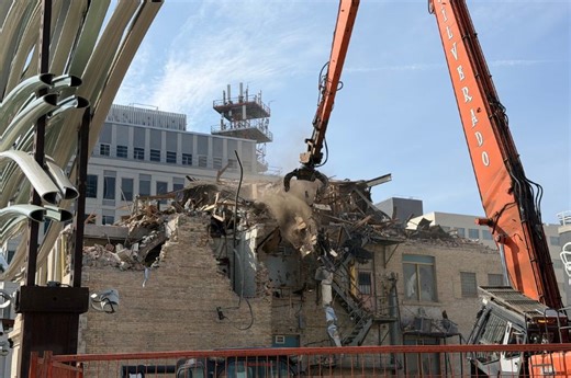 Historic Credit Foncier building in downtown Regina reduced to rubble
