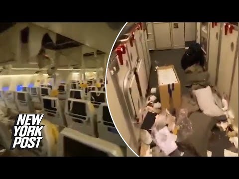 Video: chaotic aftermath in cabin of turbulent Singapore Airlines flight that killed one passenger