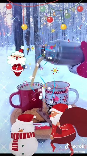 Festive Animated Scenes with Santa Claus