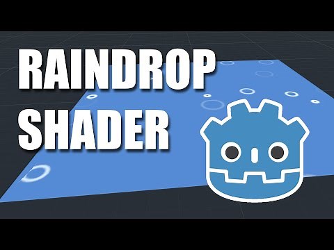Rain Drop Shader in Godot 3.2.3